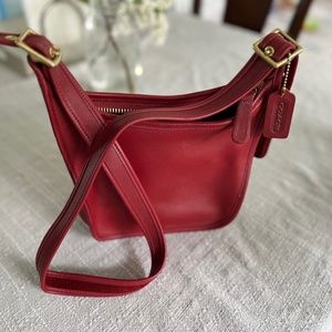 Janice Coach Red Crossbody Bag